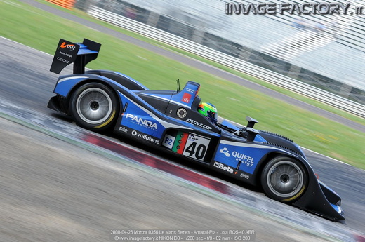 2008-04-26 Monza 0356 Le Mans Series - Amaral-Pia - Lola BO5-40 AER